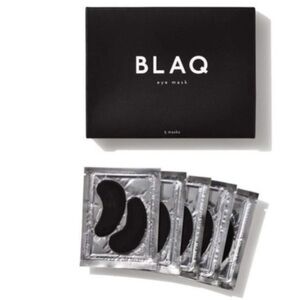 NWT BLAQ Activated Charcoal Under Eye Mask with Hyaluronic Acid 5 Count